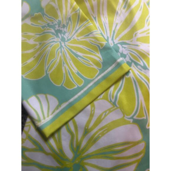 Jean-Pierreklifa green and yellow floral dress size M - Picture 3 of 3